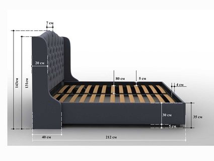 Кровать Sleeptek Premier 5 Велюр 15 (с подъемным механизмом) 266