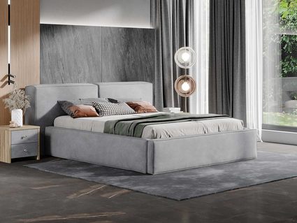 Кровать Сонум Europa Экокожа Коричневый (с основанием) 80х200