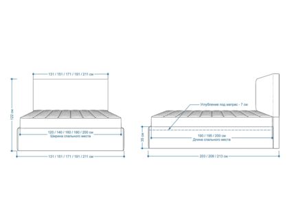 Кровать Lonax Фелиса велюр Dolly-2 (с подъемным механизмом) 200х190