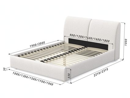 Кровать Арско Бекка Микрошеннил Frida 01 140х200