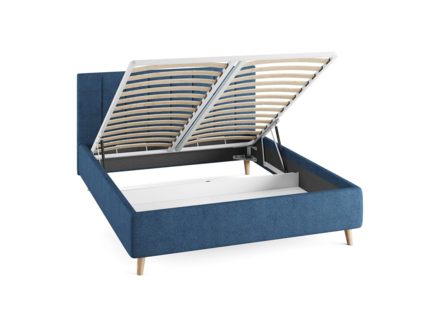 Кровать Сонум Alma Экокожа Коричневая (с подъемным механизмом) 80х200