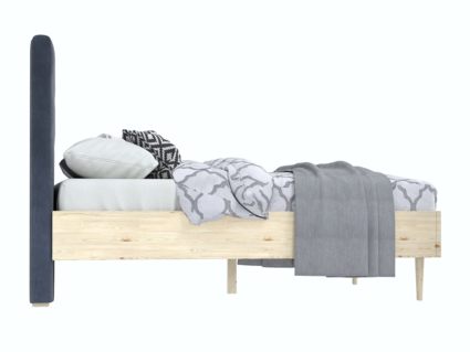 Кровать Арско Альмена Сосна/Микрошеннил Frida 08 120х200