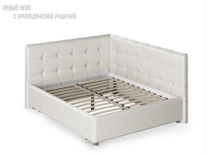 Кровать Nuvola Sabina угловая Velutto 14 140х200