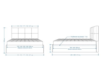Кровать Lonax Алегра велюр Dolly-2 (с подъемным механизмом) 120х190