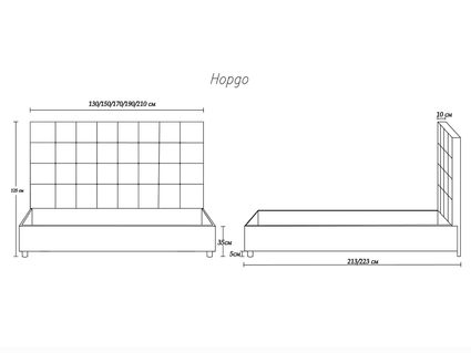 Кровать Димакс Нордо Нуар с подъемным механизмом 90х190