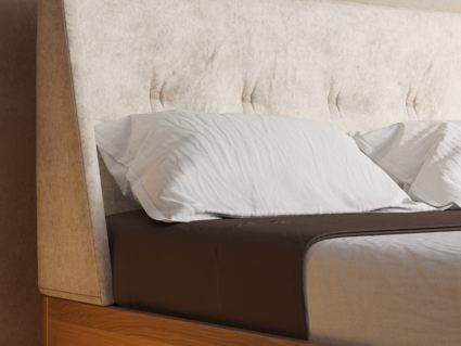 Кровать DreamLine Лацио 4 бук Натуральный/бежевый 140х195