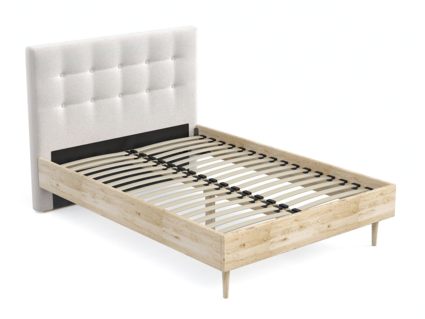 Кровать Арско Альмена Сосна/Микрошеннил Frida 01 120х200