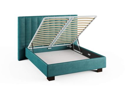 Кровать Сонум Barbara Кашемир Светло-серый (с подъемным механизмом) 160х200