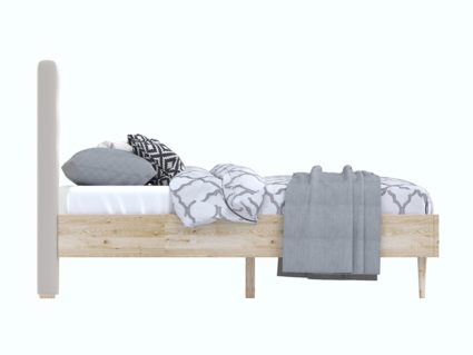 Кровать Арско Альмена Сосна/Микрошеннил Frida 01 120х200