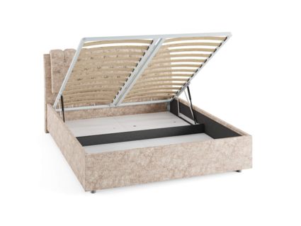 Кровать Сонум Olivia Экокожа Коричневый (с подъемным механизмом) 120х200