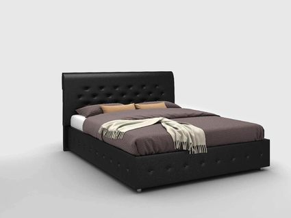 Кровать Sleeptek Premier 1 Экоожа Black (с подъемным механизмом) 160х190