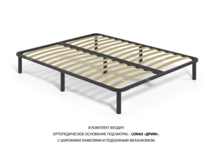 Кровать Lonax Алегра велюр Dolly-1 (с подъемным механизмом) 180х190