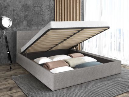 Кровать Sontelle Belart Malta Grey с подъемным механизмом 120х200