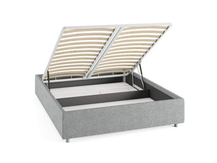 Кровать Сонум Scandinavia Экокожа Белая (с подъемным механизмом) 140х200